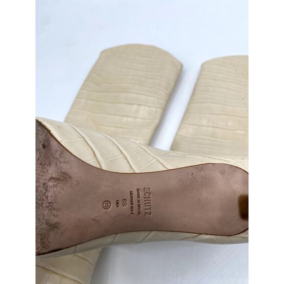 Schutz Maryana Wide Cream boots - Picture 5 of 8